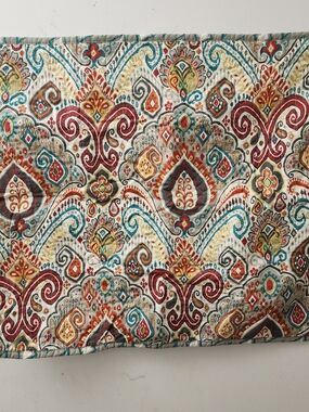 Waverly Standard Paisley & Lattice Pillow Multicolor Paisley Quilted Throw Panel